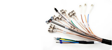 Custom wiring harness with connectors