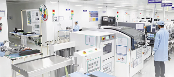 PCB design and fabrication facility floor